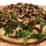 The Curry Mommy shiitake mushroom pizza