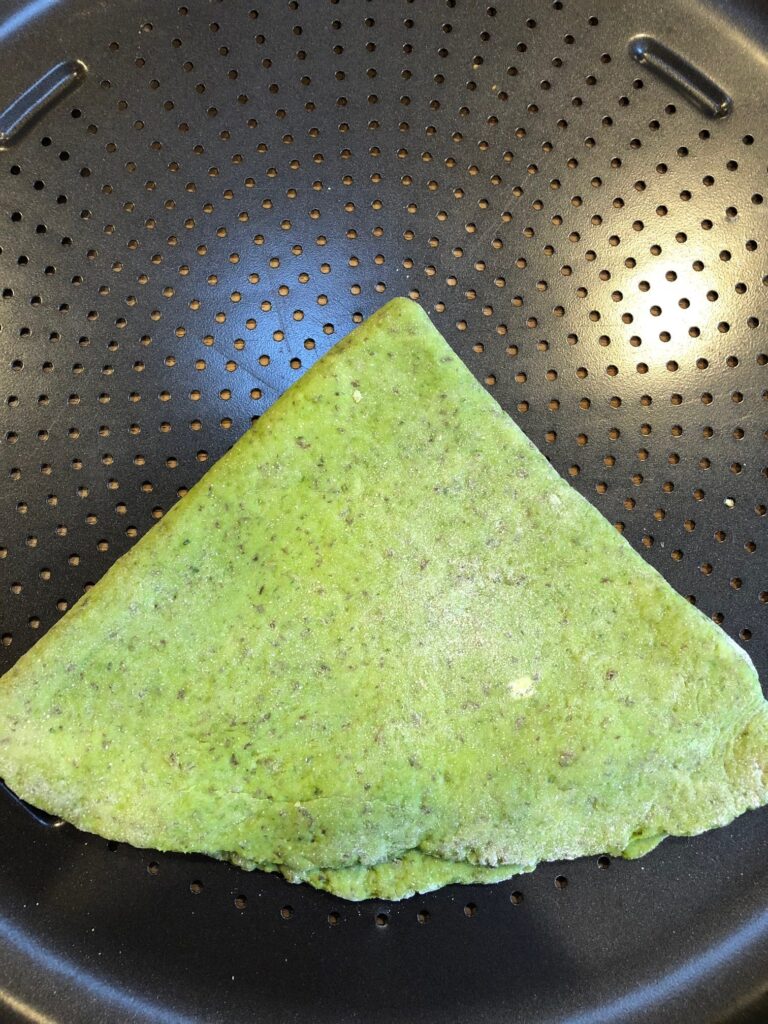 healthy vegetable spinach pizza crust