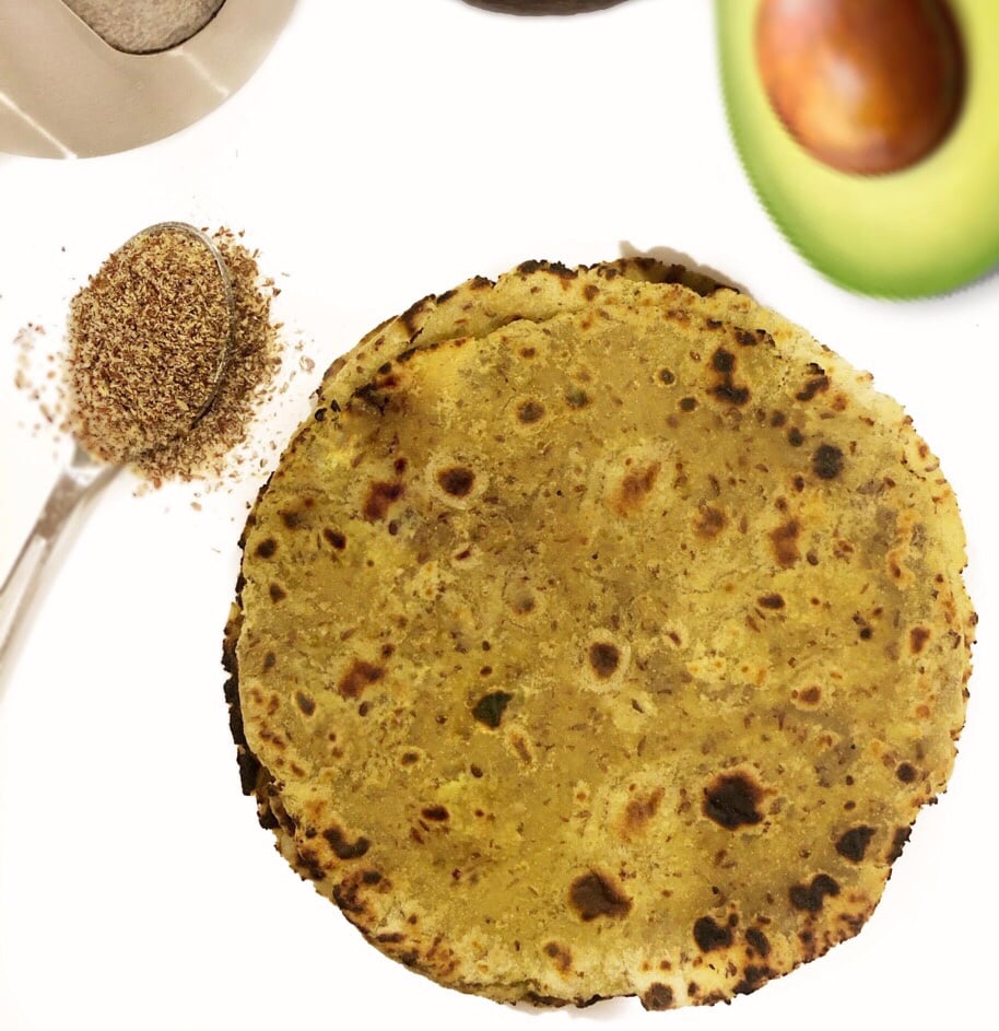 avocado roti healthy fiber rich roti with flax seeds