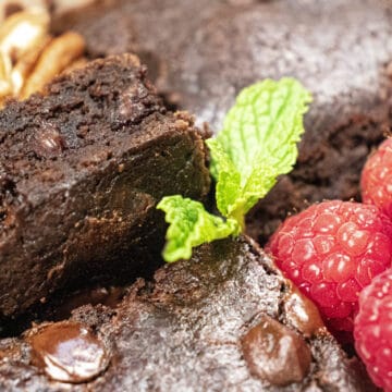 vegan gluten free easy black bean brownies