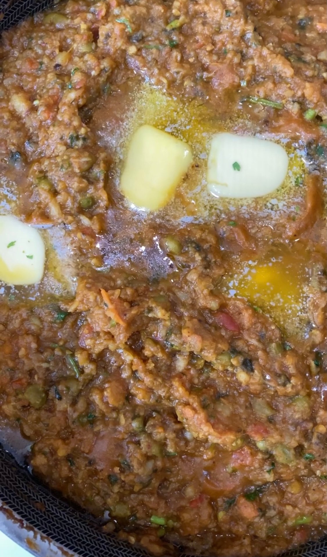 pav bhaji with butter