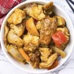 chinese chicken curry in a bowl
