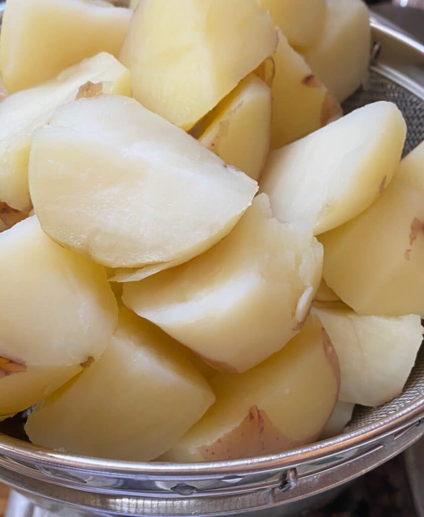 Boiled Russet Potatoes for Potato Egg Salad Recipe