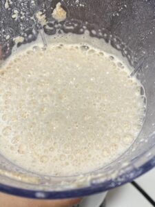 blended oats with water