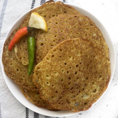 savory pancakes with rice flour